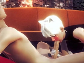 伪娘男同 - 艾伦手交和口交 - 伪娘伪男异装者动漫漫画日本亚洲游戏色情同性恋 gay sex videos asian out door