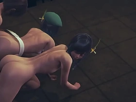 原神耽美-温迪双头龙3P-伪娘跨性别日本动漫游戏同性色情 hot gay sex videos asian