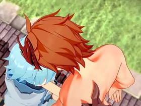 原神耽美-达达利亚x重云口交和肛内射-伪娘cos日本亚洲漫画动漫游戏色情同性 asian dady gay dealings videos