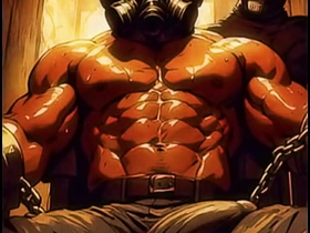 AI生成的蒙面肌肉诱惑：暗室勾引 asian webseries jubilant sexual relations videos